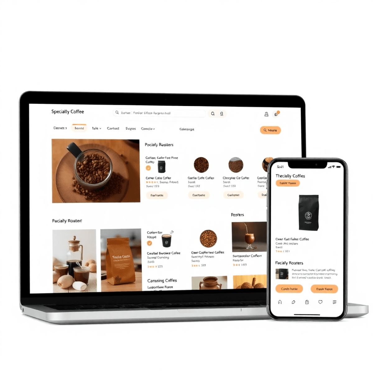 BeanHub Marketplace Mockup
